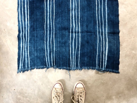 ANTIQUE MALIAN INDIGO MUD CLOTH