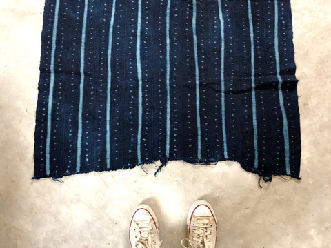 ANTIQUE MALIAN INDIGO MUD CLOTH