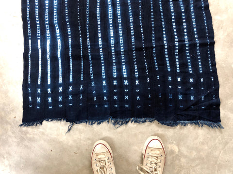ANTIQUE MALIAN INDIGO MUD CLOTH