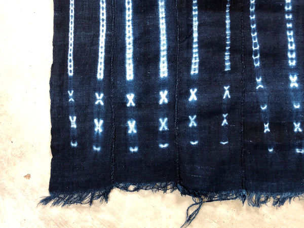 ANTIQUE MALIAN INDIGO MUD CLOTH