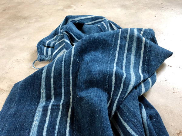 ANTIQUE MALIAN INDIGO MUD CLOTH