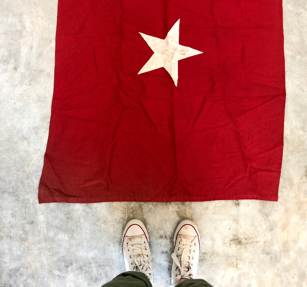 PERSONAL COLLECTION: RARE VINTAGE JANE LONG LONE STAR FLAG (read description)