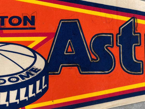 VINTAGE ASTROS PENNANT: READ DESCRIPTION (orange background)