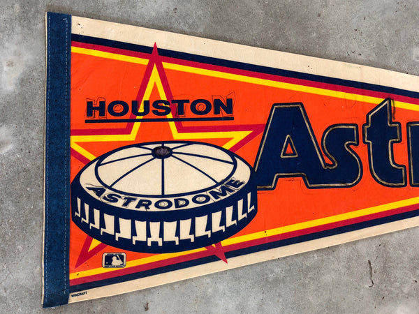 VINTAGE ASTROS PENNANT: READ DESCRIPTION (orange background)