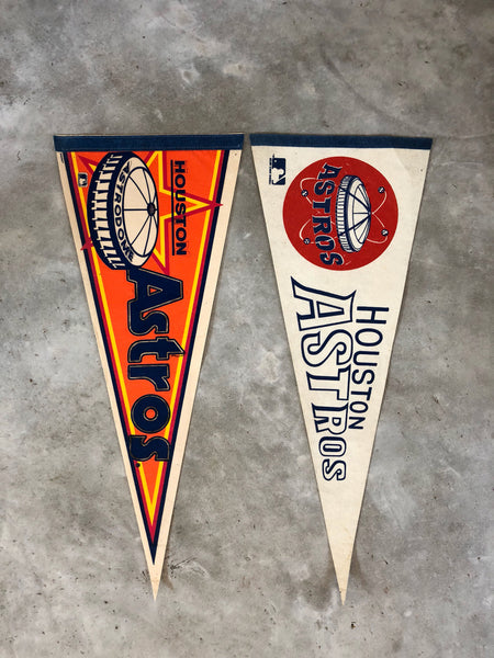 VINTAGE ASTROS PENNANT: READ DESCRIPTION (orange background)