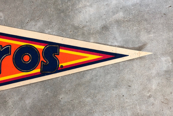 VINTAGE ASTROS PENNANT: READ DESCRIPTION (orange background)