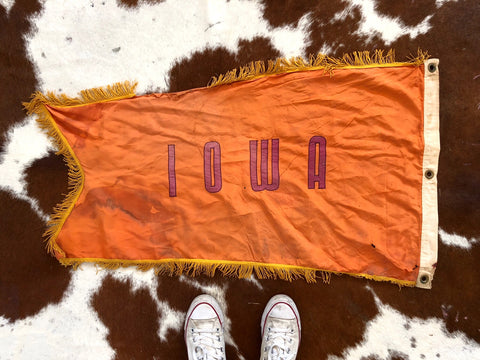 VINTAGE IOWA PENNANT