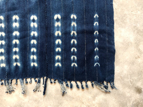 VINTAGE MALIAN INDIGO MUD CLOTH