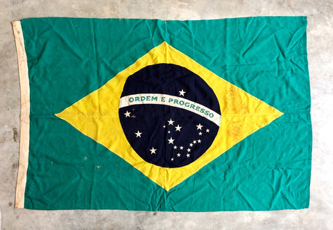 VINTAGE BRAZIL FLAG