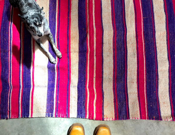 VINTAGE PERUVIAN FRAZADA BLANKET