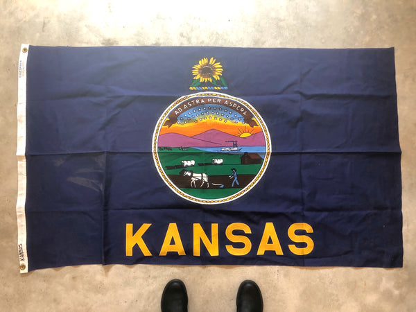 VINTAGE KANSAS STATE FLAG