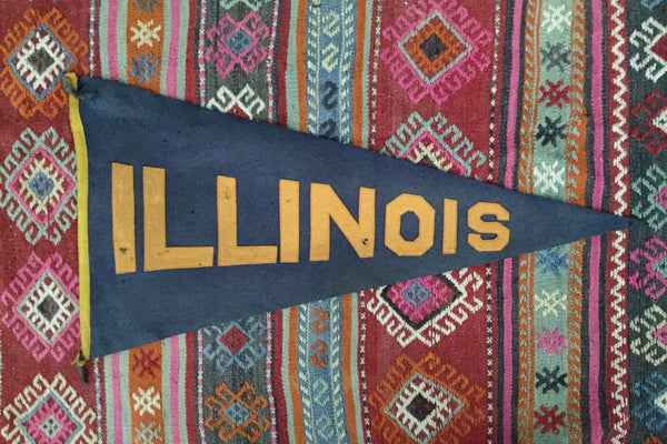 VINTAGE ILLINOIS PENNANT