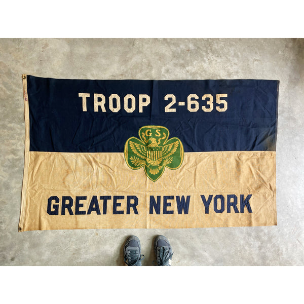 1930/40'S GIRL SCOUT FLAG OF GREATER NEW YORK