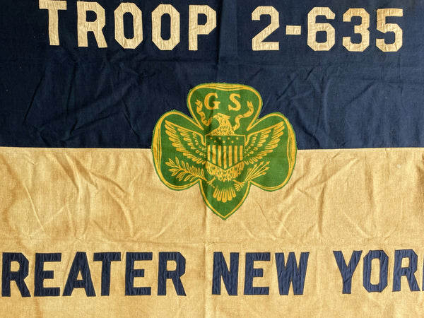 1930/40'S GIRL SCOUT FLAG OF GREATER NEW YORK