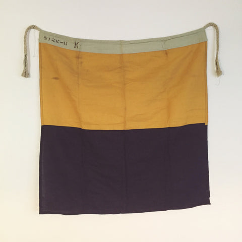 VINTAGE NAUTICAL SIGNAL FLAG "K"