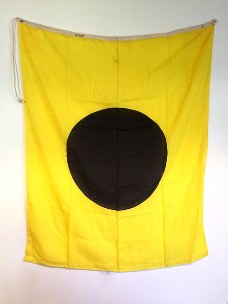 VINTAGE NAUTICAL SIGNAL FLAG "I"