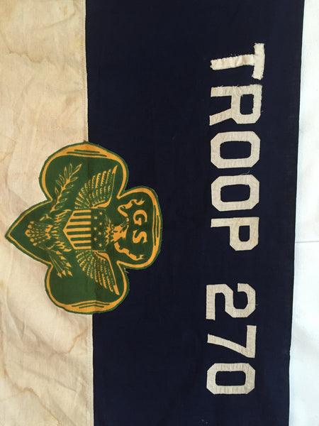 VINTAGE GIRL SCOUT FLAG TROOP 270