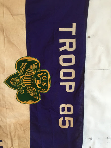 VINTAGE GIRL SCOUT FLAG TROOP 85