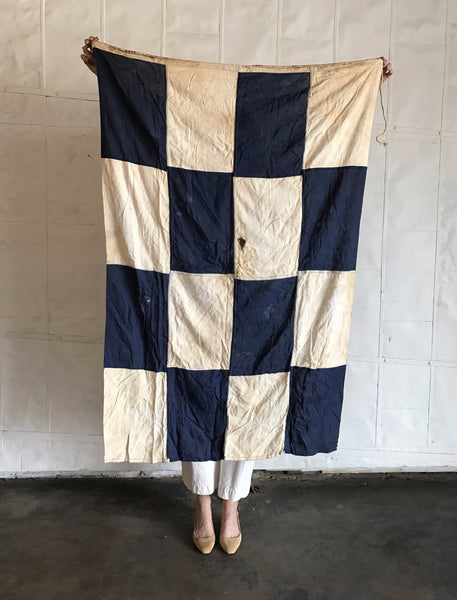VINTAGE NAUTICAL SIGNAL FLAG "N"