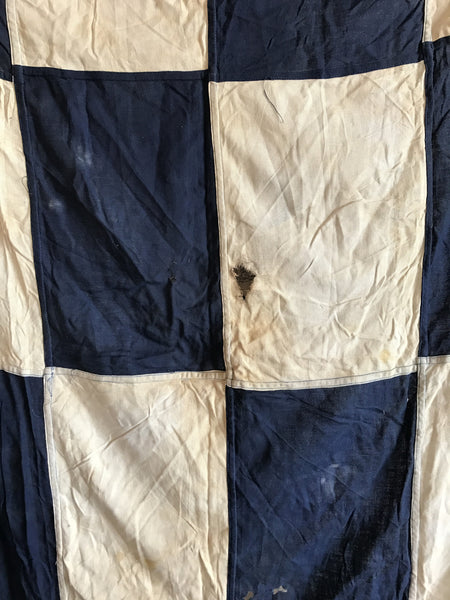 VINTAGE NAUTICAL SIGNAL FLAG "N"