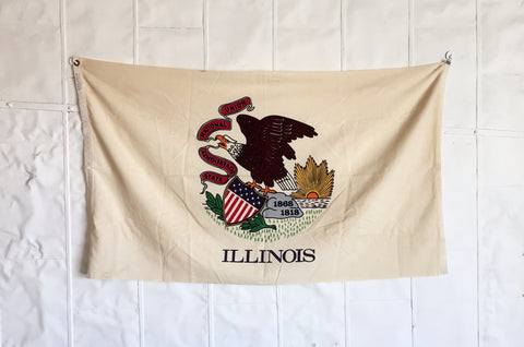 VINTAGE ILLINOIS STATE FLAG
