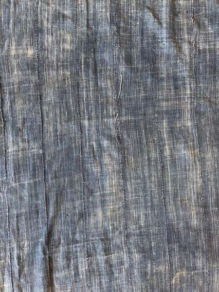 VINTAGE SOLID INDIGO MUD CLOTH