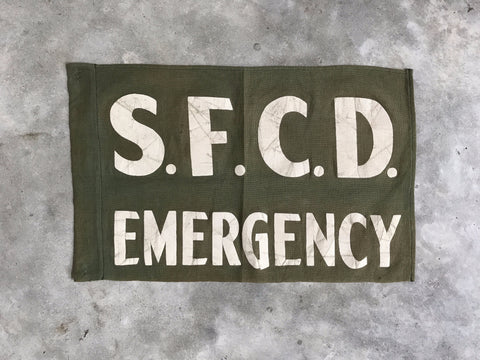 VINTAGE SAN FRANCISCO CIVIL DEFENSE EMERGENCY FLAG