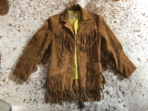 VINTAGE SUEDE FRINGE JACKET