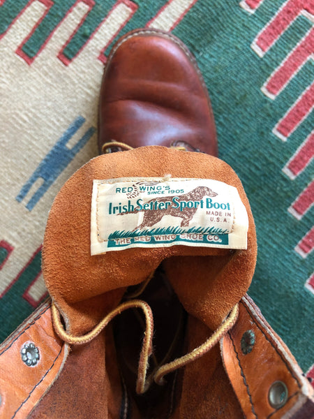 VINTAGE IRISH SETTER RED WING BOOTS
