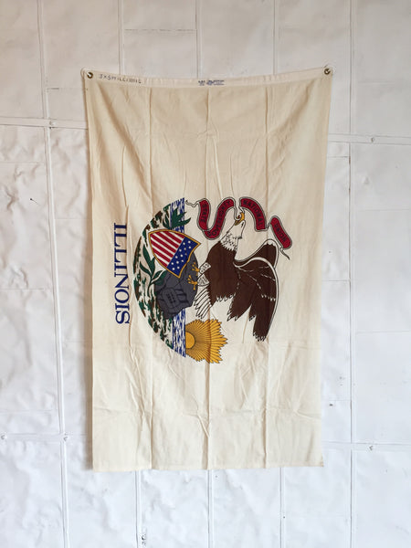 VINTAGE ILLINOIS STATE FLAG