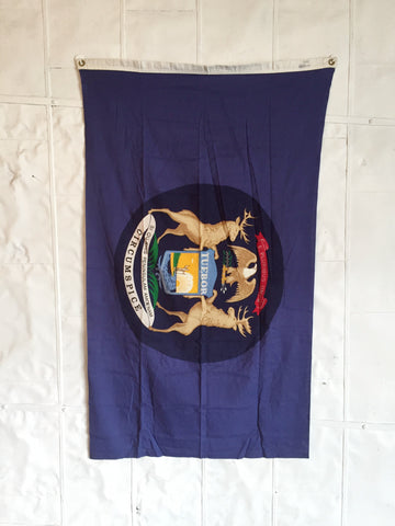 VINTAGE MICHIGAN STATE FLAG