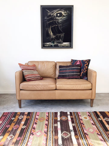 VINTAGE WOOL KILIM RUG "SHELLEY"
