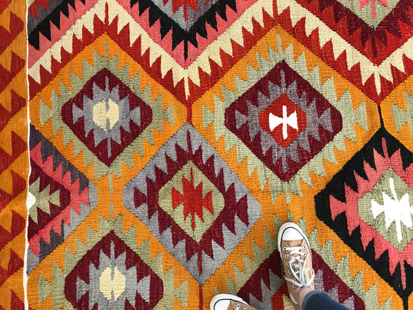 VINTAGE KILIM RUG "KAREN"