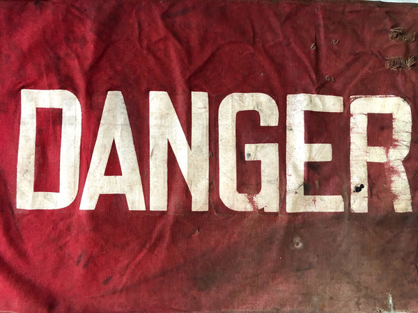 DANGER FLAG WITH POLE